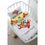 Park Yatak Nevresim Takımı (80x120) - For Baby Serisi - Sarı - Kırmızı