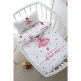 Park Yatak Nevresim Takımı (80x120) - For Baby Serisi - Topuzlu Pembe Peri