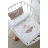Park Yatak Nevresim Takımı (80x120) - Pure Baby Serisi - Bir Fincanda Tavşan