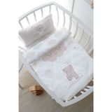 Park Yatak Nevresim Takımı (80x120) - Pure Baby Serisi - Buluta Tırmanan Ayıcık