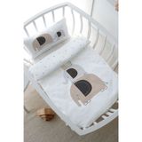 Park Yatak Nevresim Takımı (80x120) - Pure Baby Serisi - Filler ve Evler