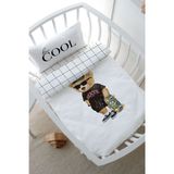 Park Yatak Nevresim Takımı (80x120) - Pure Baby Serisi - Kaykaylı Ayıcık