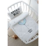 Park Yatak Nevresim Takımı (80x120) - Pure Baby Serisi - Mavi Kalpli Balon
