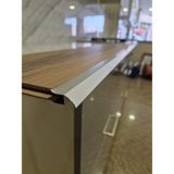 Parke Bitim Çıtası Geçmeli Kanatlı U Model Alüminyum Profil 90 Cm/3 Adet.