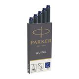 Parker Dolma Kalem Kartuşu Quink 5 Li Mavi Dolma Kalem Kartuşu