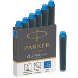 PARKER DOLMA KALEM KARTUŞU QUINK KISA 6 LI MAVİ 1950409