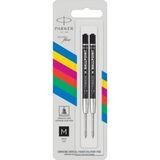 parker ekonomik tükenmez kalem yedeği refill m uç siyah blister (2 li paket) p2166543 - 0