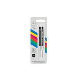 Parker Ekonomik Tükenmez Kalem Yedeği Refill M Uç Siyah Blister (2 Li Paket) P2166543