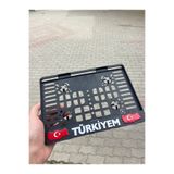 Parker Otomotiv A.Ş 3D Kabartmalı TÜRKİYEM Yazılı Motor Plakalık – Premium Kalite Motor Çerçevesi
