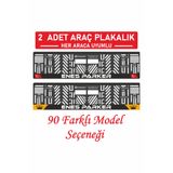 Parker Otomotiv A.Ş Otomobil Araç Plakalık (2 Adet ) Kişiye Özel Yazılı