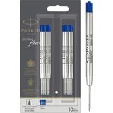 Parker Quinkflow Tükenmez Kalem Yedeği, Mavi Renk Mürekkep, 10'lu Avantajlı Paket - 41 Delft Blue