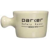 Parker Safety Razor Deluxe Stoneware Epothecary Tıraş Kupası - 7,62 cm'ye kadar Tıraş Sabunları ve Torna Tıraş Kremleri ile kullanım için - ABD'de elde üretilmiştir (Fildişi)