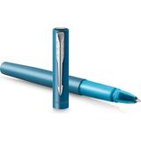 Parker Vector Xl Tükenmez Kalem | Metalik Cam Göbeği Lake Pirinç Üzerine | Siyah Mürekkep Doldurmalı