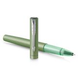 Parker Vector Xl Tükenmez Kalem | Pirinç Metalik Yeşil Lake | Mürekkep Doldurmalı Ince Nokta | Kutusu