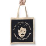 Parks And Rec Lesson Of The Swanson Bez Çanta Uzun Saplı - Açık Bej - 40 X 40