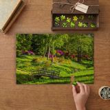 Parktaki Çiçekler - Doğa Tasarımı 240 Parça Ahşap Puzzle Ahşap Kutuda MP05057