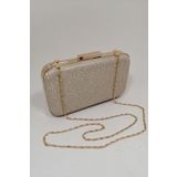 PARKTAN Altın Simli Abiye Clutch Portföy Çanta