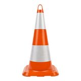 Parla 75 Cm. Kırılmaz Trafik Konisi Ekonomik (Çift Reflektifli)