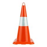 Parla 90 Cm. Kırılmaz Trafik Konisi (Tek Reflektifli)