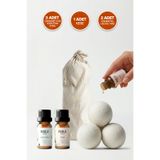 Parla Concept Çamaşır Yün Kurutma Topu- Kurutma Makinesi İçin - 3 Adet Top ve 2 Adet Koku Hediyeli - XL