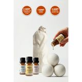 Parla Concept Çamaşır Yün Kurutma Topu ve Koku Seti - Kurutma Makinesi Için - 3 Adet Top ve 3 Adet Koku - Xl