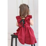 Parla Kids BEBEK CHERRY ELBİSE / BORDO - 3 - 6 Ay - Açık Bordo