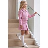 Parla Kids Kız Çocuk Carmen Pudra Pembe Tüvit 23 Nisan Gösteri Kıyafeti 29 Ekim Etek Ceket Yılbaşı Takım - 5 - 6 Yaş