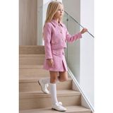 Parla Kids Kız Çocuk Carmen Pudra Pembe Tüvit 23 Nisan Gösteri Kıyafeti 29 Ekim Etek Ceket Yılbaşı Takım - 9 - 10 Yaş
