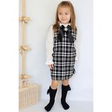 Parla Kids Kız Çocuk Siyah Vanessa Broş Detaylı Tüvit Uzun Kollu Yılbaşı Elbisesi - 3 - 4 Yaş - 01-Siyah