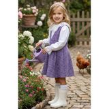 Parla Kids Kız Çocuk Valeria Lila Jile Elbise - 2 - 3 Yaş - Eflatun