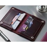 Parla Leather Hakiki Gerçek Deri Pasaport Kılıfı Cüzdan Kartlık Kadın Erkek - Mor - Model 1