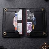 Parla Leather Pasaport Cüzdanı Kılıfı Hakiki Gerçek Deri Pasaport Kılıfı Cüzdan Kartlık Kadın Erkek - Siyah - Model 1