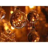 Parlak Altın Renkteki Noel Süsleri ile Büyüleyici Arka Plan, 200X150CM, Stüdyo Fonu - -