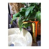 Parlak Gold Şelale Çanak Lavabo Bataryası Altın Şelale Çanak Bataryası Gold Lavabo Bataryası