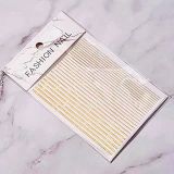 Parlak Gold Şerit Tırnak Sticker Şerit Tırnak Etiketi Nail