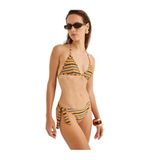 Parlak İpli Bikini Altı Yanları Bağlamalı Standart Bel