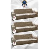 Parlak Kadife Geometrik Desenli Koruyucu Giydirme Koltuk Örtüsü - Vizon - 3+3+3 (3 Parça Set) - 10 x 10 cm