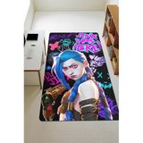 Parlak Kadife Kumaş Dijital Baskı Dot Kaymaz Tabanlı Çocuk Ve Genç Odası Halısı H0475 Renkli 80 X 150
