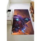 Parlak Kadife Kumaş Dijital Baskı Dot Kaymaz Tabanlı Çocuk Ve Genç Odası Halısı H0495 Renkli 120 X 180