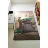 Parlak Kadife Kumaş Dijital Baskı Dot Kaymaz Tabanlı Çocuk Ve Genç Odası Halısı H0552 Renkli 100 X 300