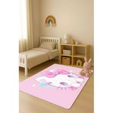 Parlak Kadife Kumaş Dijital Baskı Dot Kaymaz Tabanlı Çocuk Ve Genç Odası Halısı H0601 Renkli 200 X 300