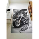 Parlak Kadife Kumaş Dijital Baskı Dot Kaymaz Tabanlı Çocuk Ve Genç Odası Halısı H0669 Renkli 140 X 200