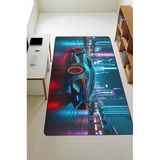 Parlak Kadife Kumaş Dijital Baskı Dot Kaymaz Tabanlı Çocuk Ve Genç Odası Halısı H0674 Renkli 180 X 280