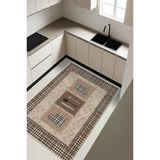 Parlak Kadife Kumaş Dijital Baskı Dot Kaymaz Tabanlı Mutfak Halısı H0062 Renkli 80 X 150