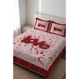 Parlak Kadife Kumaş Kapitoneli Çift Kişilik Yatak Örtüsü Seti (3 Parça) CKY0045