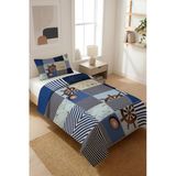Parlak Kadife Kumaş Tek Kişilik Çocuk Yatak Örtüsü Seti (2 Parça) Tky0012 Renkli 180 X 240