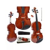 Parlak Keman Seti, 4/4 Yetişkin Kemanı İle Tam Set