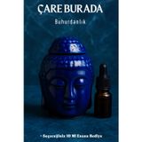 Parlak Lacivert Buda Buhurdanlık (Seçeneğiniz 10 ml Esans Hediye)