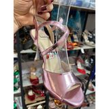 Parlak Lila Kelebek Model 8,5 cm Bot Kadeh Model Topuk Tango, Dans ve Salon Ayakkabısı