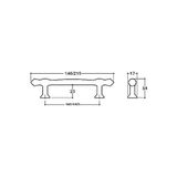 Parlak Nikel Renkli 160 mm Modern Kulp - 1BW-Beyaz - Ahşap